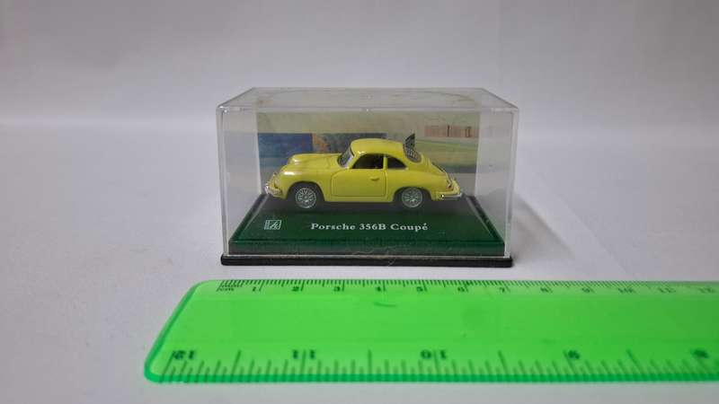 Vintage Cararama Diecast Baby Yellow Porsche 356B Coupe - Excellent Condition