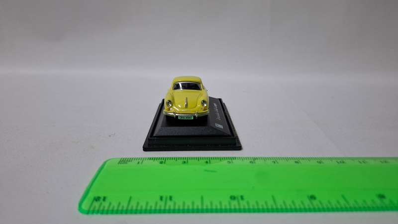 Vintage Cararama Diecast Baby Yellow Porsche 356B Coupe - Excellent Condition