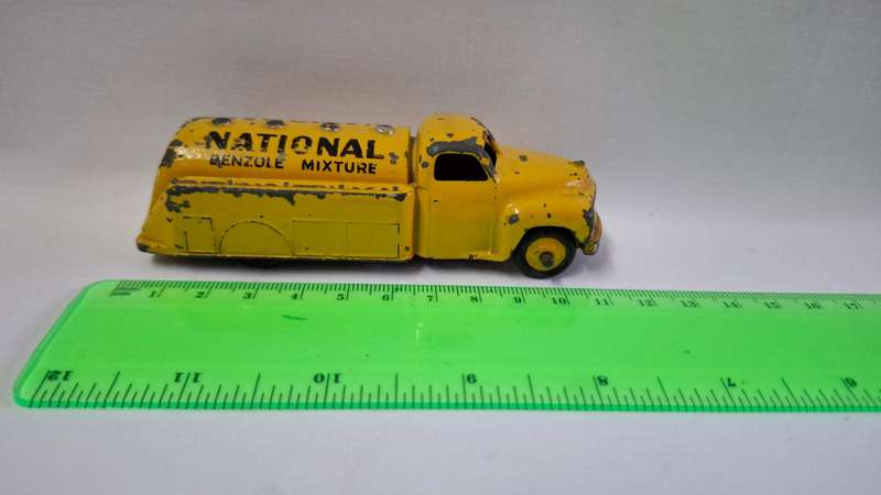 Very Rare Vintage Dinky Toys- Meccano Studbaker National Benzole Mixture Oil Tank- Well played