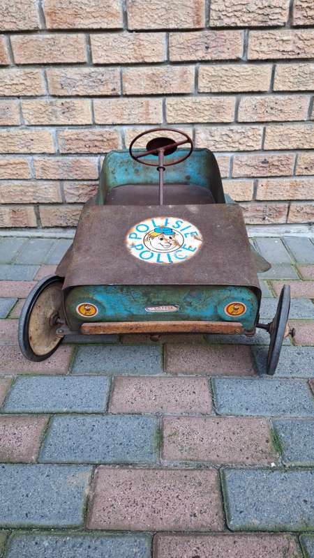 Very Rare Vintage Sheet Steel Jeep with Pedal Mechanism -Well Played Condition