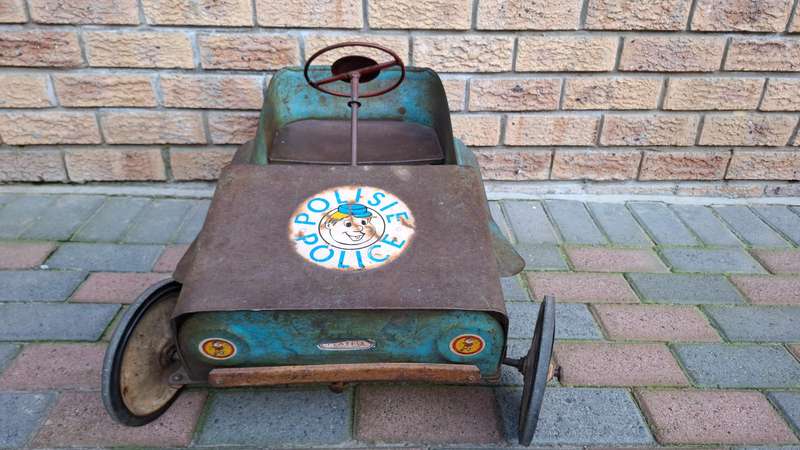 Very Rare Vintage Sheet Steel Jeep with Pedal Mechanism -Well Played Condition
