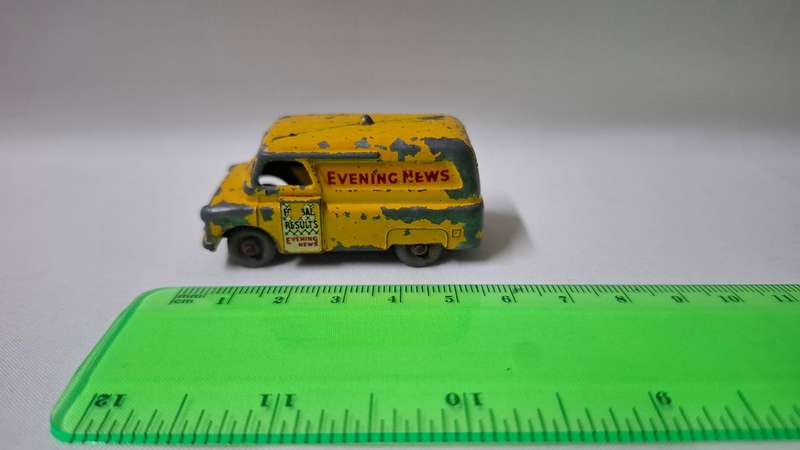 Vintage Lesney Diecast No.42 Evening News Van-Well Played Condition