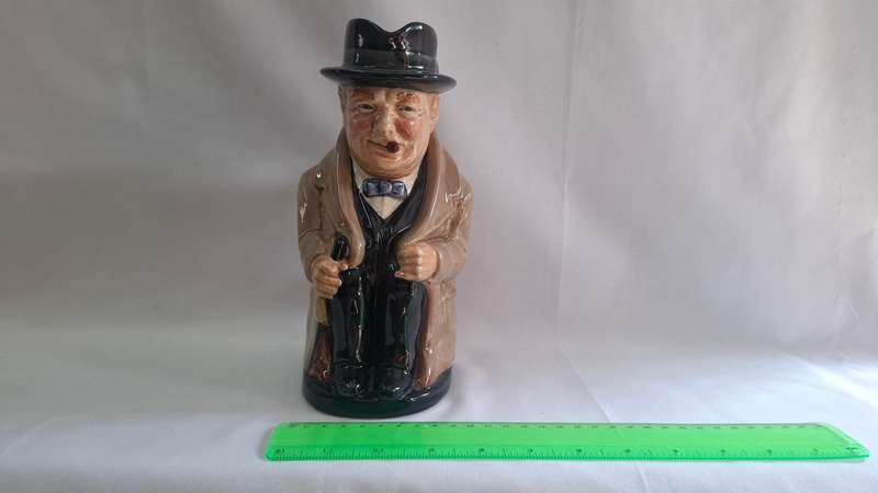 Royal Doulton Large Toby Jug "Winston Churchill" D.6171 - Excellent Condition