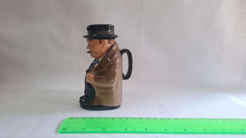Royal Doulton Medium Toby Jug "Winston Churchill" D.6172 - Excellent Condition