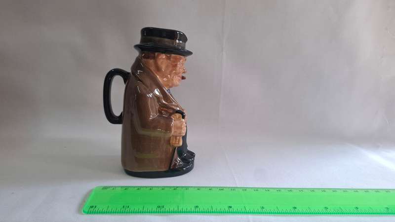 Royal Doulton Medium Toby Jug "Winston Churchill" D.6172 - Excellent Condition