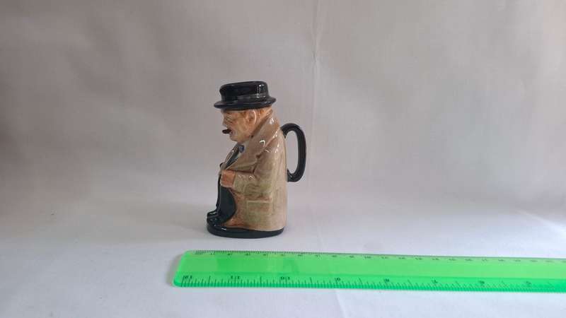 Royal Doulton Small Toby Jug "Winston Churchill" D.6934 - Excellent Condition