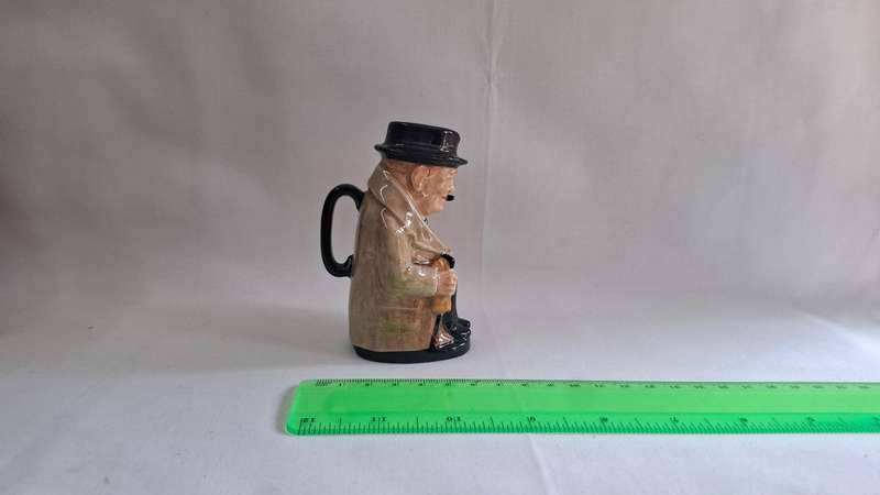 Royal Doulton Small Toby Jug "Winston Churchill" D.6934 - Excellent Condition