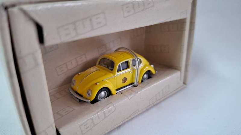 Diecast BUB Yellow VW Kafer 1302 - Excellent Condition