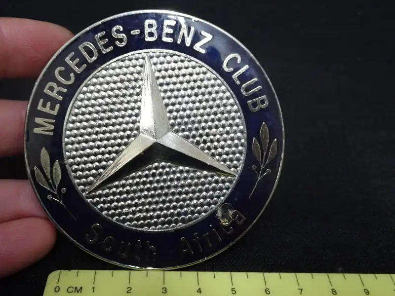 Mercedes - Benz Club Of South Africa Car Grill Badge