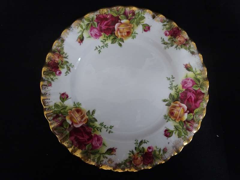 Three Beautiful Vintage Royal Albert "Old Country Roses"-Bone China Side Plate Dishes (BIDDING ONE)