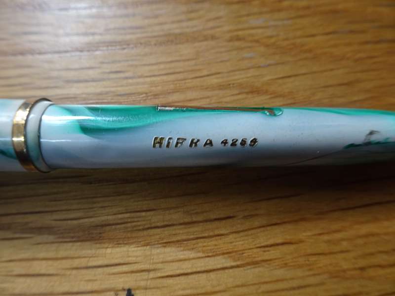 Stunning Vintage Hifra 4251 Fountain Pen - On Nip - "Warranted Wing Flow U.S.A 4"