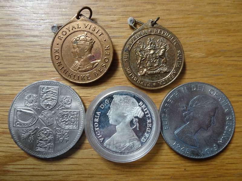 Collection Of Interesting Vintage Medallions And Other - See My Description
