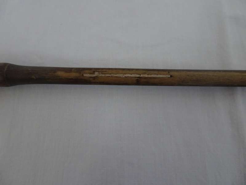 Stunning Victorian Hallmarked Silver And Bone Handle Walking Stick - See Description