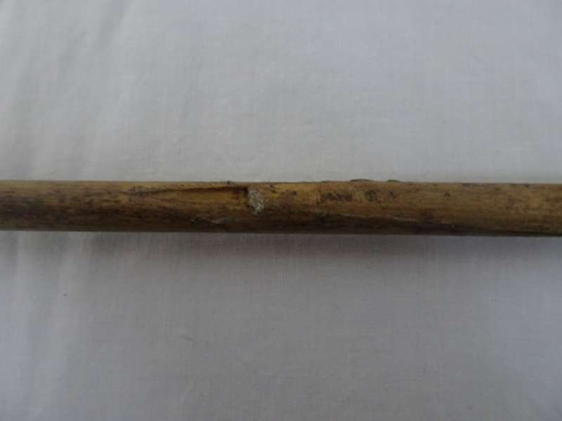 Stunning Victorian Hallmarked Silver And Bone Handle Walking Stick - See Description