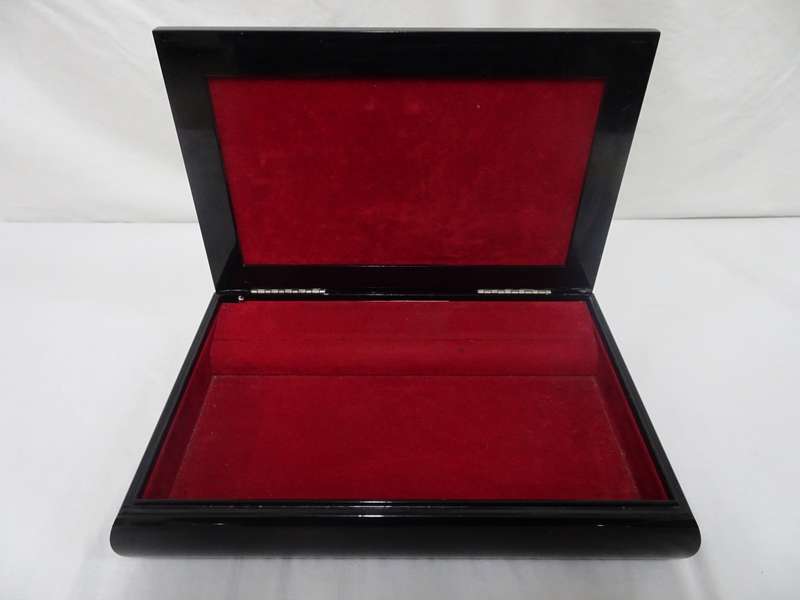 Gorgeous Vintage Signed Alliani Trinket Jewelry Music Box With Sterling Silver Plate-See Description