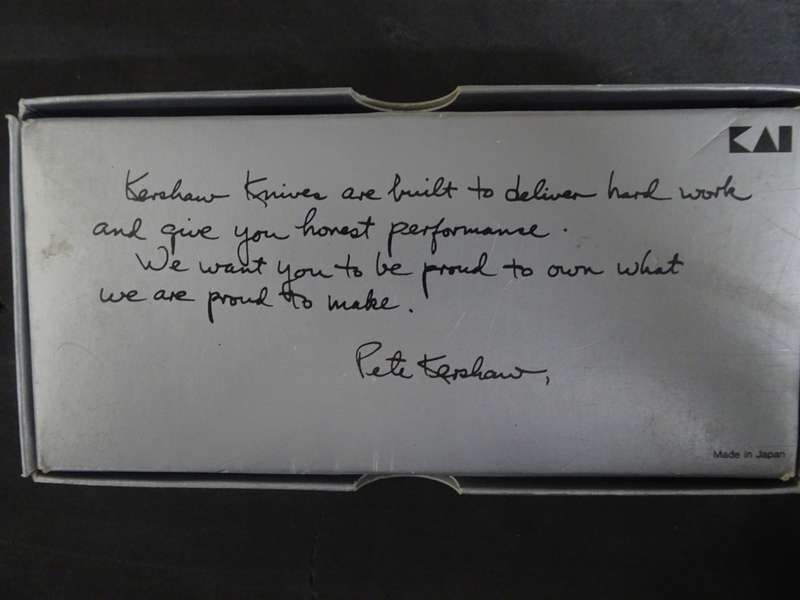 Stunning Kershaw Pocket Folding Knife - In Original Bag And Box Still - In Excellent Condition