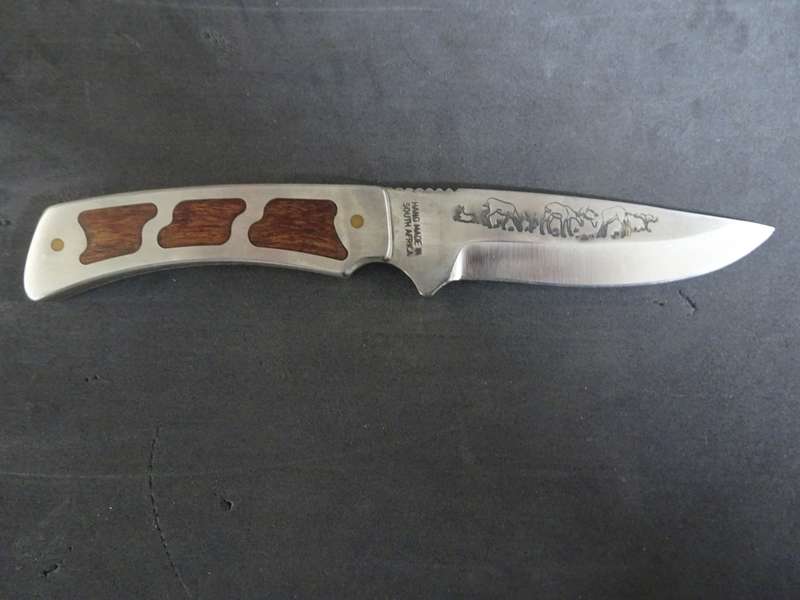 Fantastic "Surgical Steel" Torro Model AS1004 Hunter Knife In Original Leather Sheath