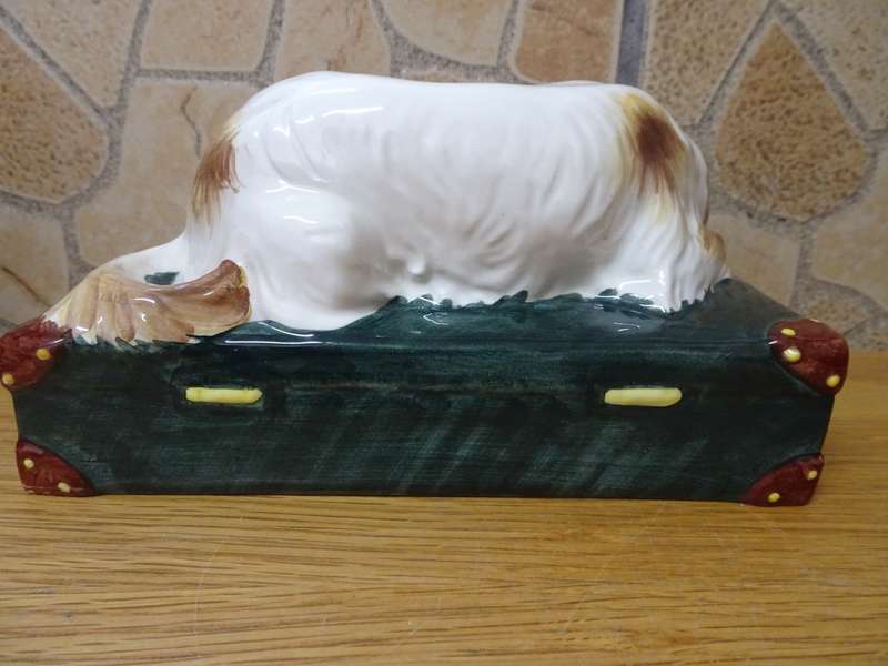 Very Rare Vintage Tiffany & Co Signed Cocker Spaniel Dog Porcelain Sculpture - In Good Condition
