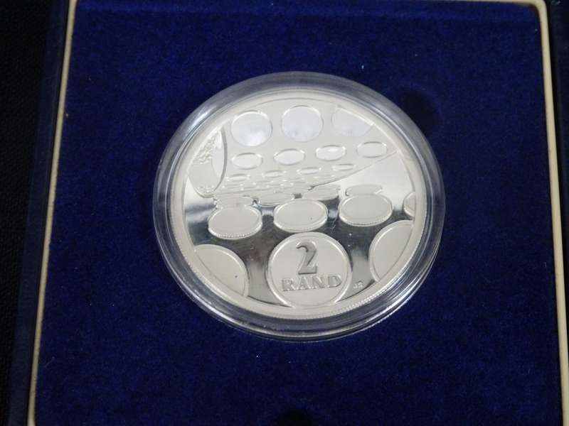 RARE Silver 1992 South Africa Mint Technology Commemorative 2 Rand Proof Coin
