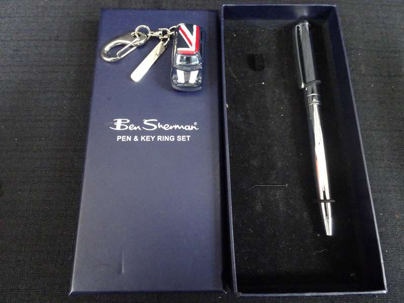 Stunning Ben Sherman Pen And Key Ring Set - In Excellent Condition - Pen In Working Condition