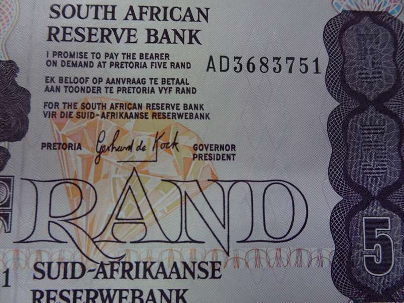 8x South Africa Five Rand Bank Note - CL Stals And Gerhard De Kock - Please See My Description