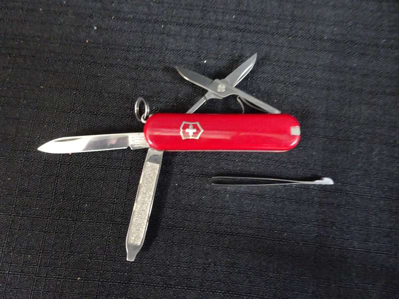 Stunning Victorinox Swiss Army Classic SD Red Pocket Knife - In Excellent Condition - 5.5cm