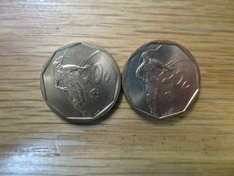 2x 2002 South African Soccer - Bafana Bafana 50cent Uncirculation Coin - Bidding Per Coin