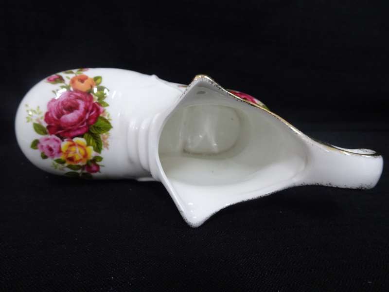Beautiful Vintage 'Rose Cottage' Fine Bone China Boot - See My Description