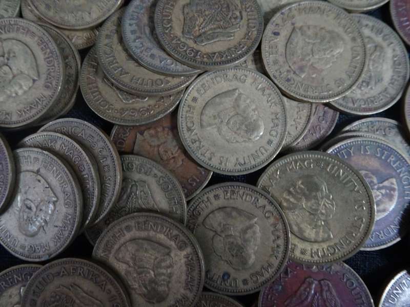 Collection Of Fifty Union Of South Africa Half Cent Coins - See My Description