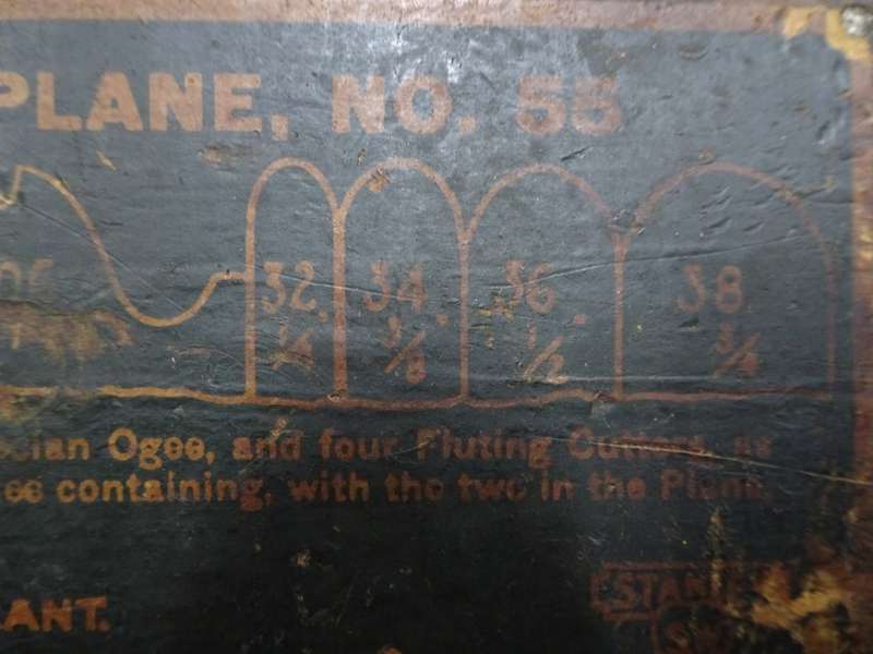 Vintage Cutters For Stanley Universal Plane No. 55 - Cutter Box No. 4 - In Used Condition