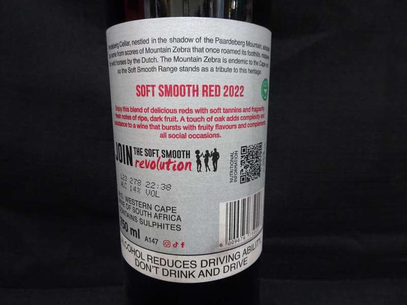 Sealed 750ml Bottle Of SSR Soft Smooth Red 2022 Wine - See My Description