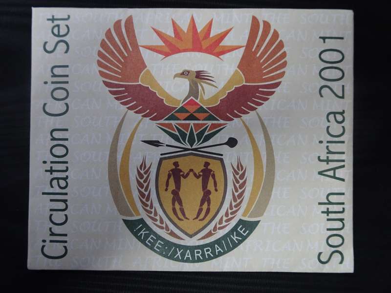 2001 South Africa Circulation Coin Set - In Excelent Condition - Still Sealed