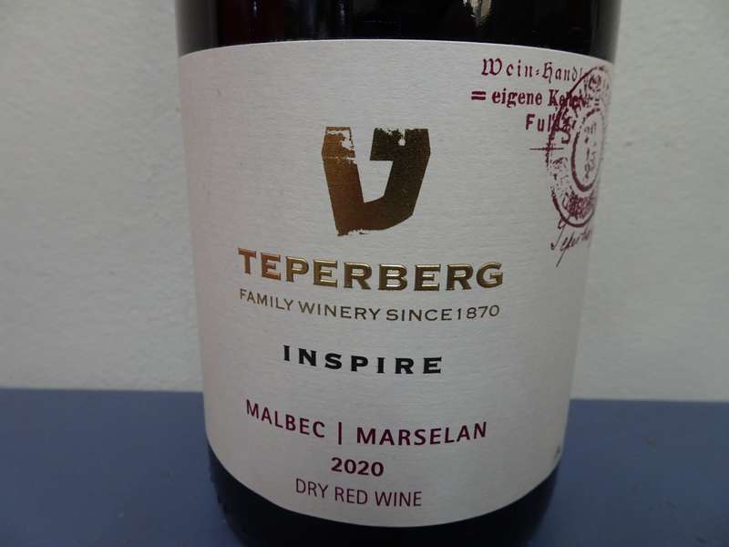 Sealed 750ml Bottle Of Teperberg Family Winery Since 1870 Inspire Malbec/Marselan 2022 Dry Red Wine