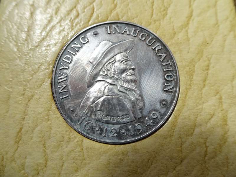 Voortrekker Monument Pretoria Inwyding 16.12.1949 Sterling Silver Medallion - 15 Grams