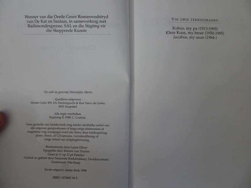 Op soek na Generaal Mannetjies Mentz By Christoffel Coetzee - Sien My Beskrywing