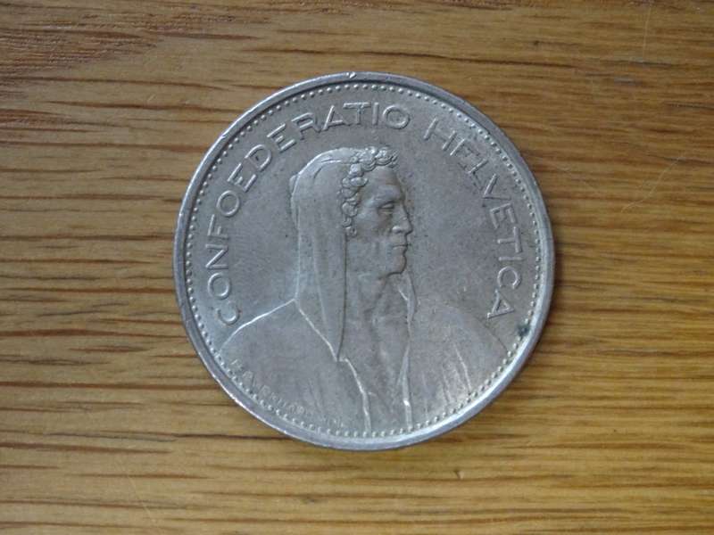 One Swiss Franc 1967 Coin - In Good Condition