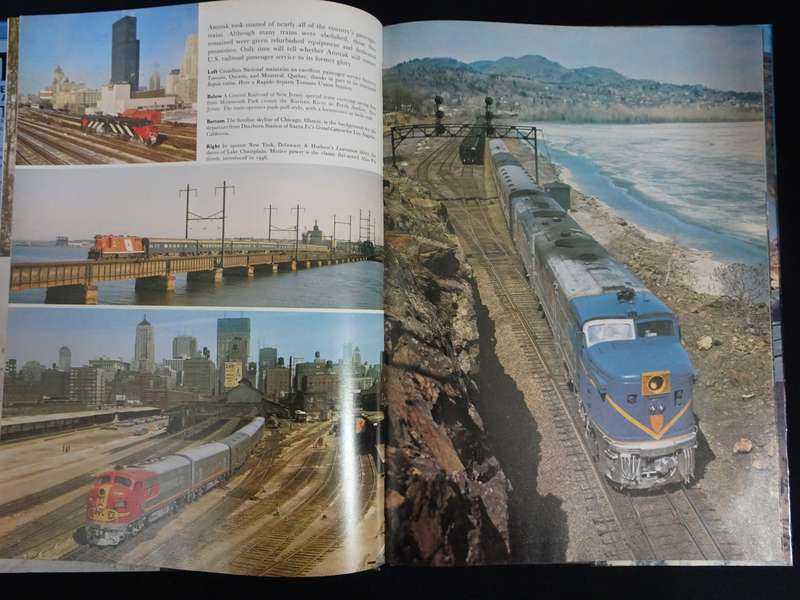 Trains Steam and Diesel Locomotives in Action Around the World Book by Victor Hand - Good Condition