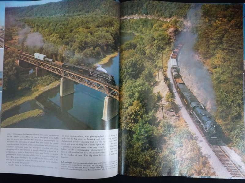 Trains Steam and Diesel Locomotives in Action Around the World Book by Victor Hand - Good Condition