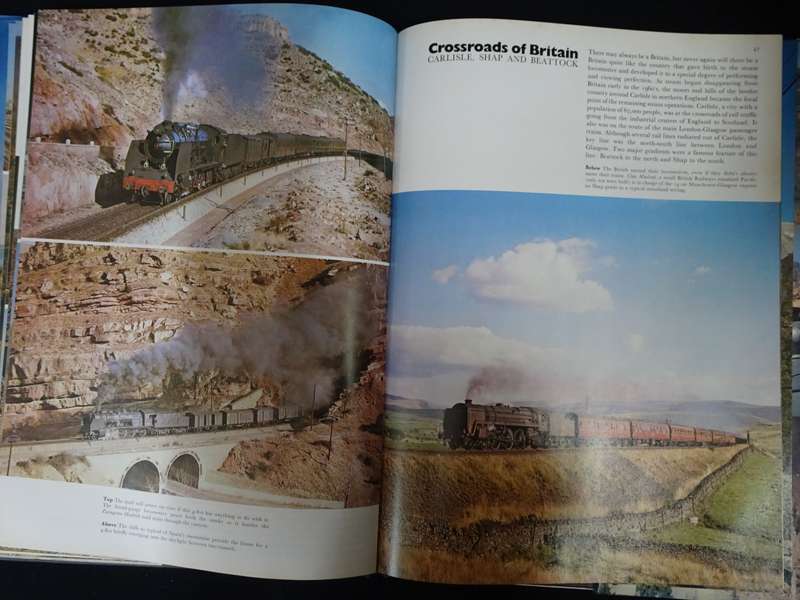 Trains Steam and Diesel Locomotives in Action Around the World Book by Victor Hand - Good Condition
