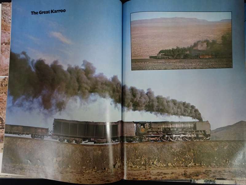 Trains Steam and Diesel Locomotives in Action Around the World Book by Victor Hand - Good Condition