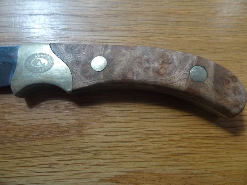 Stunning Agri Safari Hunting Knife In Original Leather Case - In Good Condition