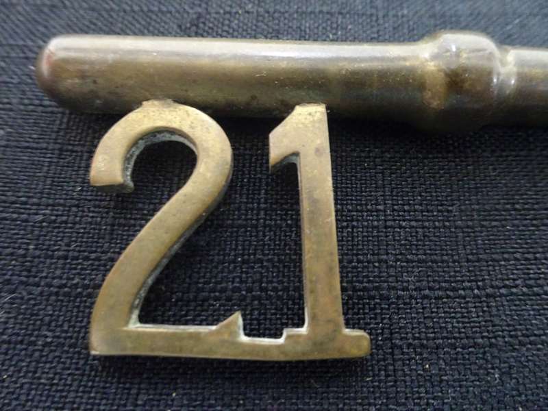 Stunning Vintage Brass 21th Birthday Key - In Excellent Condition