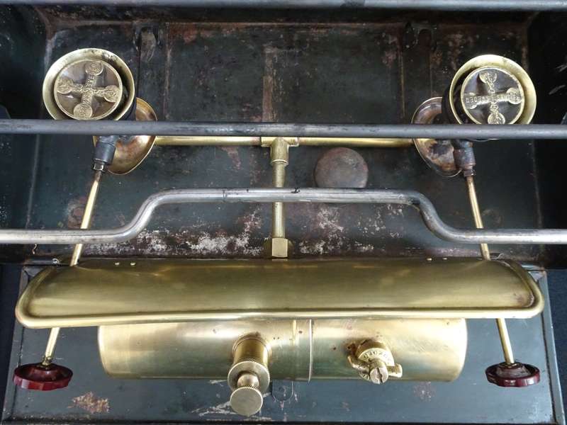 Rare Vintage Optimus Sweden Campingo Double Burner Camping Stove With Accessories - See Description