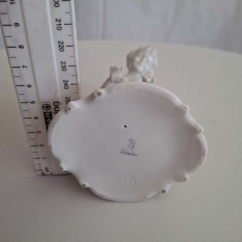 Beautiful Vintage Dresden Germany Porcelain Angel Cherubs Figurine - Good Condition