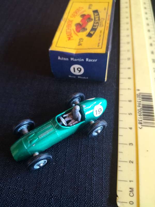 Very Rare Vintage Lesney Matchbox Series NO19 -Aston Martin Racer - Made in England - Good Condition