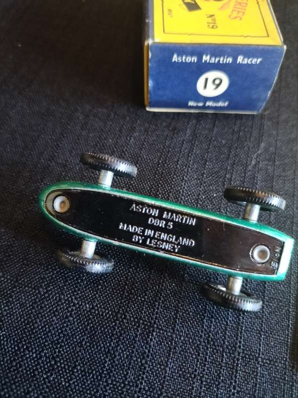 Very Rare Vintage Lesney Matchbox Series NO19 -Aston Martin Racer - Made in England - Good Condition