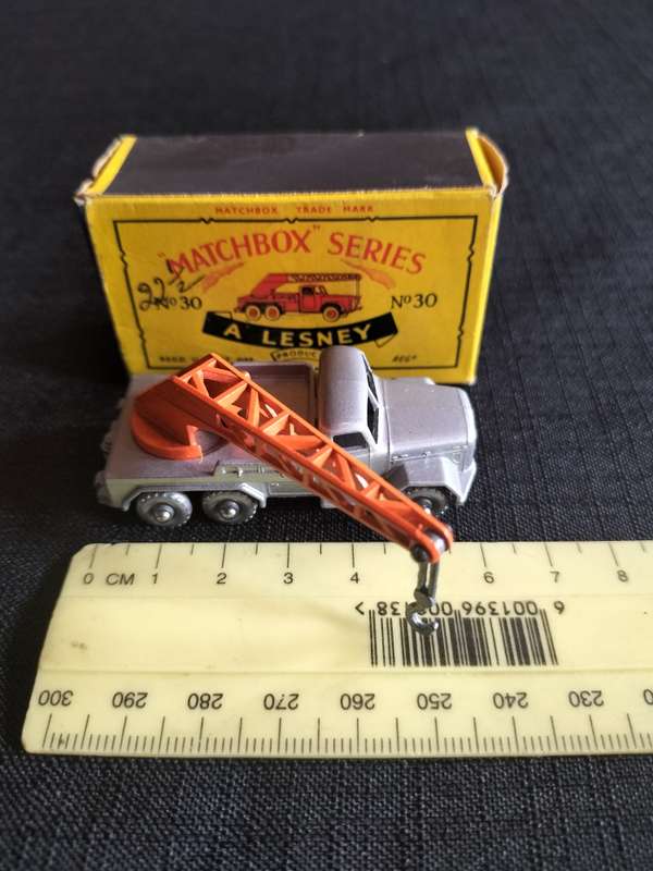 Very Rare Vintage Lesney Matchbox Series NO 30 - German Crane- Made in England - Good Condition
