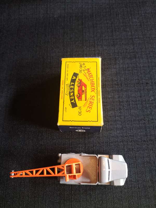 Very Rare Vintage Lesney Matchbox Series NO 30 - German Crane- Made in England - Good Condition