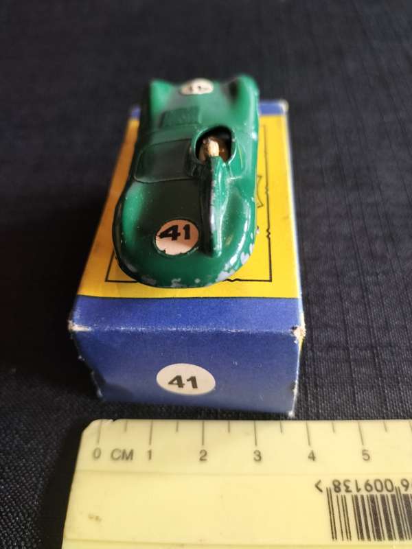 Very Rare Vintage Moko Lesney Matchbox Series NO 41 - Green Jaguar Racing Car - Made in England