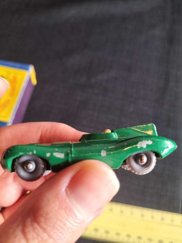 Very Rare Vintage Moko Lesney Matchbox Series NO 41 - Green Jaguar Racing Car - Made in England